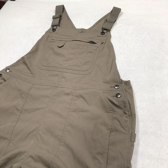 DULUTH Heirloom Bib Overall Women XL x 31 Khaki Beige Nylon Rip Stop Gardening - Picture 4 of 16